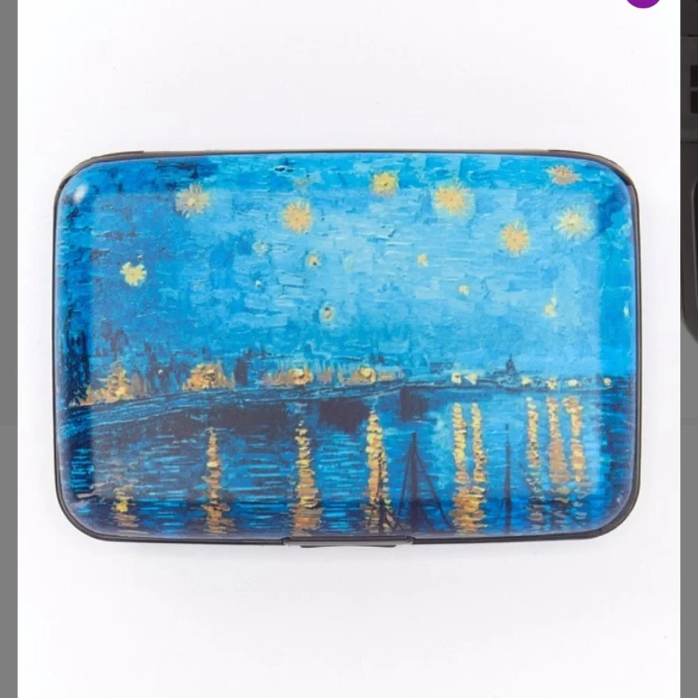 NWT Blue & Yellow Starry River RIFD shield  card case